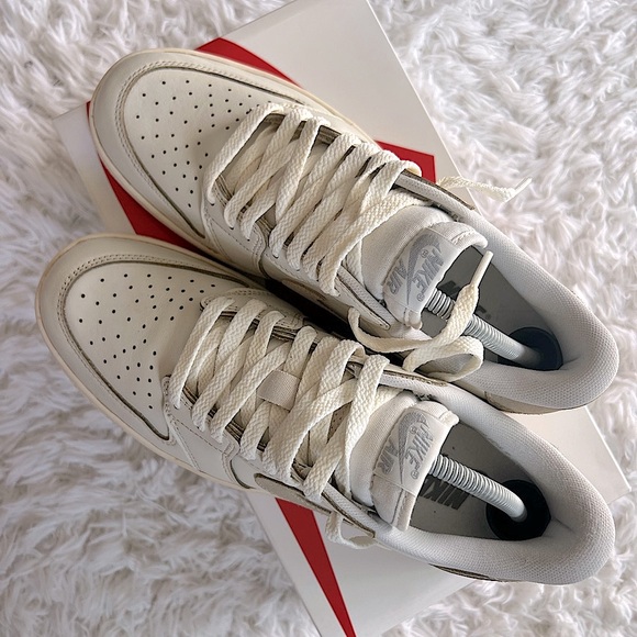 Air Jordan 1 Low '85 OG Custom Vintage ‘Neutral Grey'  Sneakers, Size 10 - Picture 6 of 16